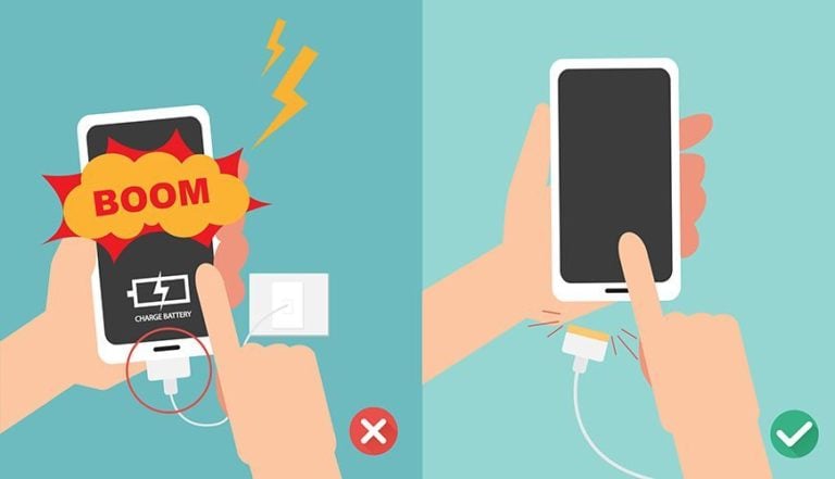 charger telephone pendant la nuit danger