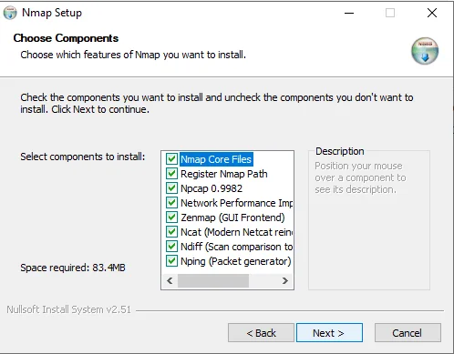 Installation Nmap Windows