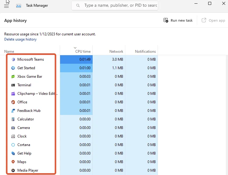 Applications gestionnaire taches windows 11
