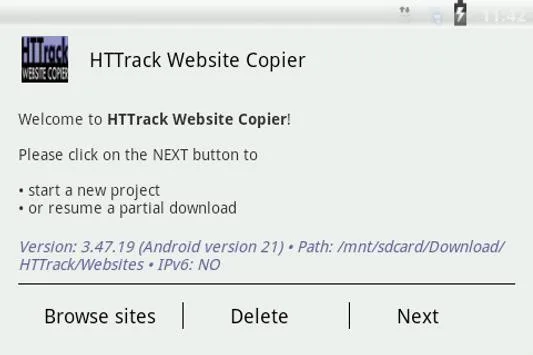 Aspirateur siweb android