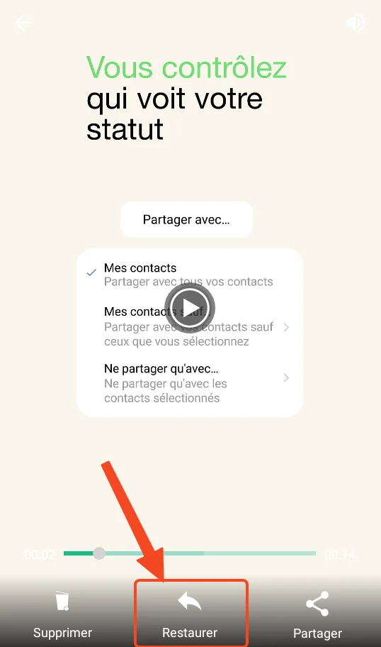 Restaurer fichiers perdu android