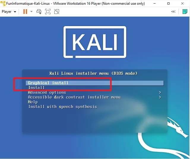 Instalation kali linux 1