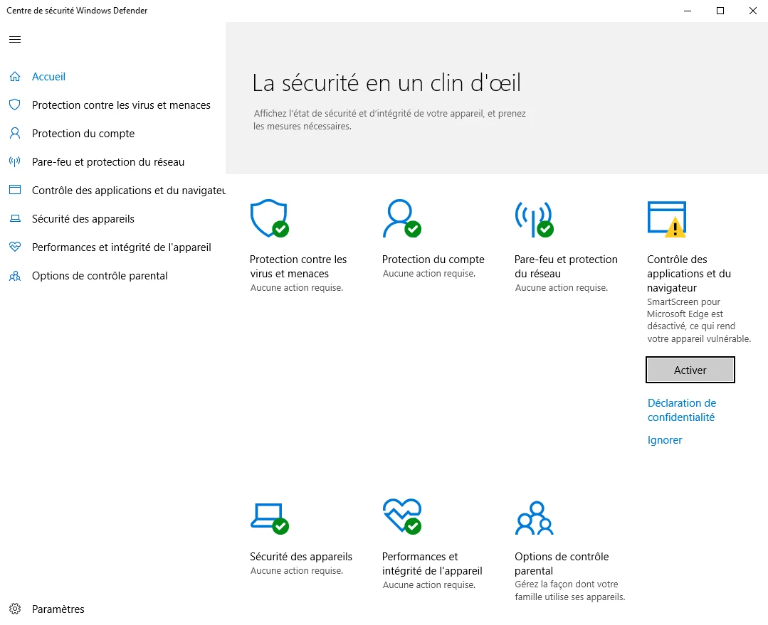 Interface Microsoft Defender 2026