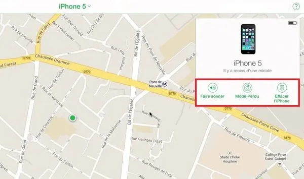 Localiser iphone icloud