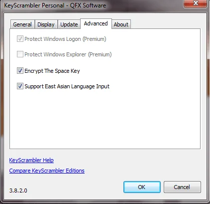 Protection keylogger