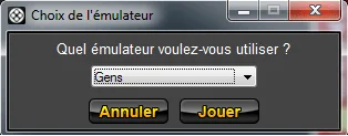 Choix emulateur romstation