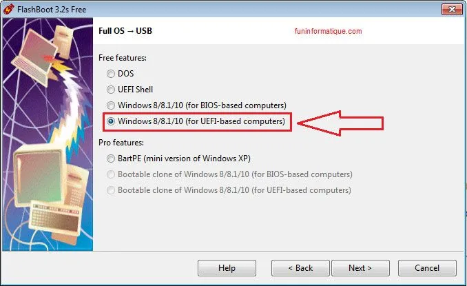 Flashboot full os usb