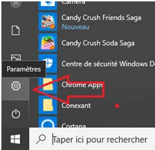 Parametres windows 10