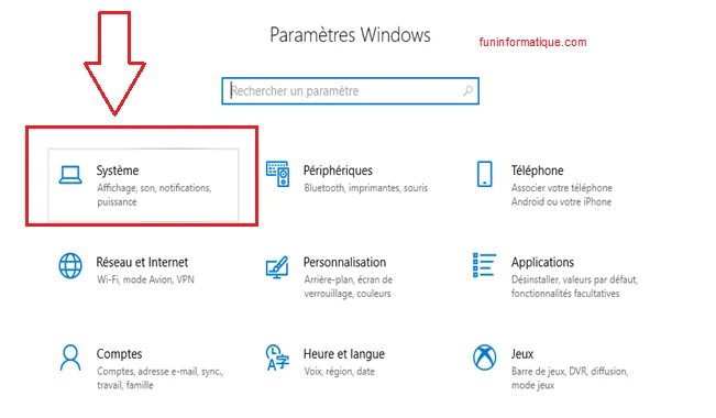 Systeme windows 10