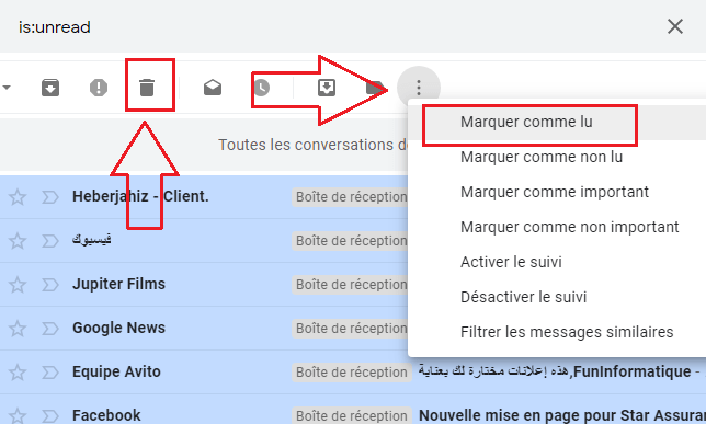 Comment Supprimer Tous Les Messages Non Lus Dans Gmail Funinformatique