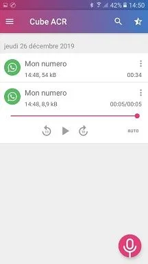Enregister appel whatsapp