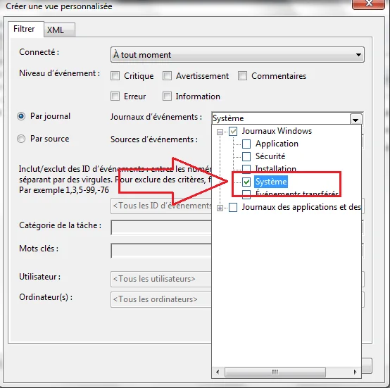 Vue personnalise windows10