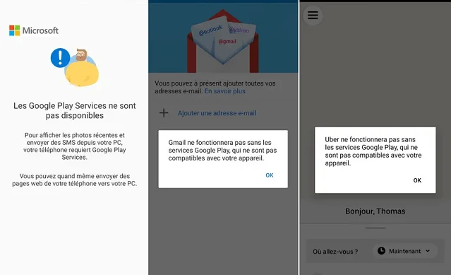 App hwaei inutilisable