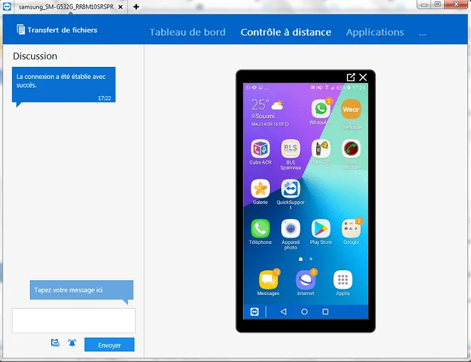 Contrôle à distance Android