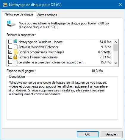 Supprimer automatiquement les fichiers temporaires sous Windows