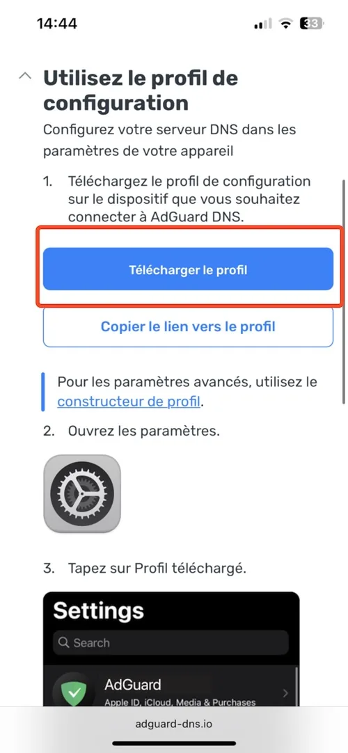 Telecharger profil 1