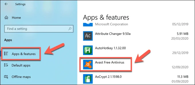Windows application et fonctionalites