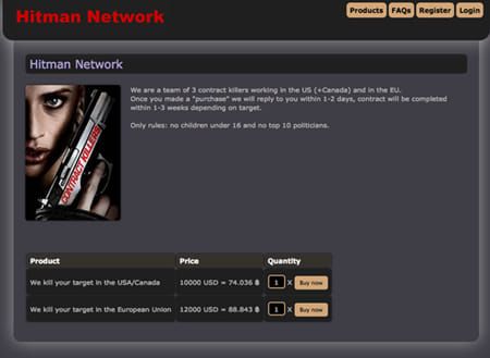 Site commanditer un meurtre dans le Darknet