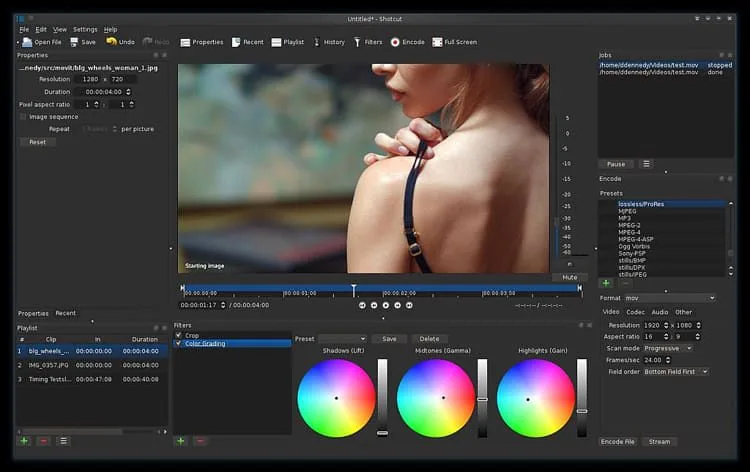 Shotcut Video Editor Screenshot
