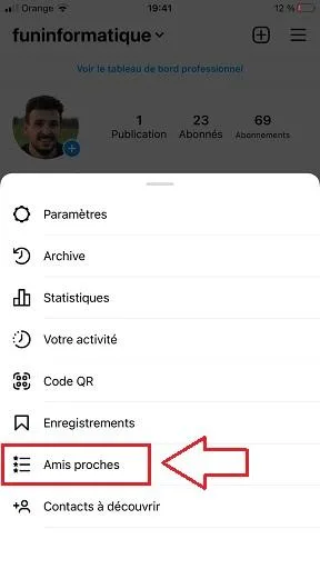 Cacher publication instagram 2