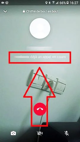 Whatsapp est deja sur un autre appel