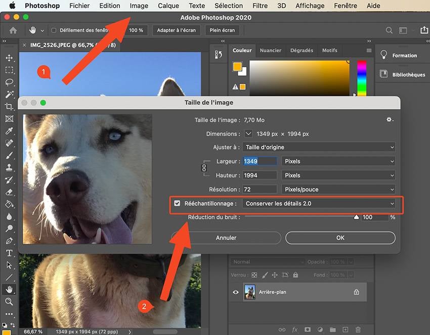 Agrandir une image sans perte de qualité avec Photoshop