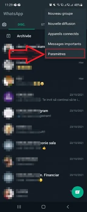 Whatsapp conversation