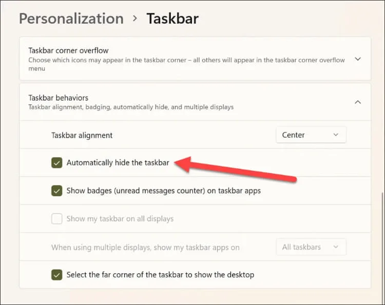 Barre tache windows11 1
