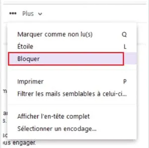 Bloquer email yahoo