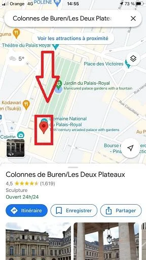 Google maps iphone epingle