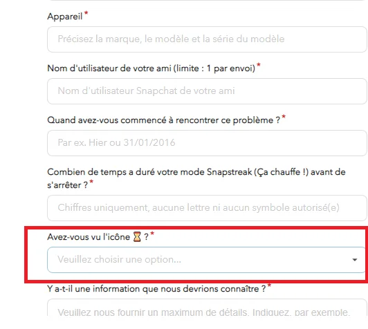 Recuperer snapstreak perdu