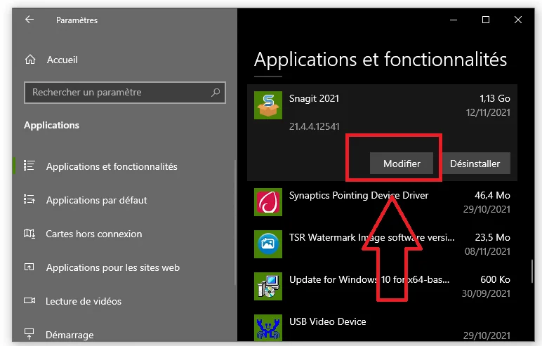 Reparer application windows