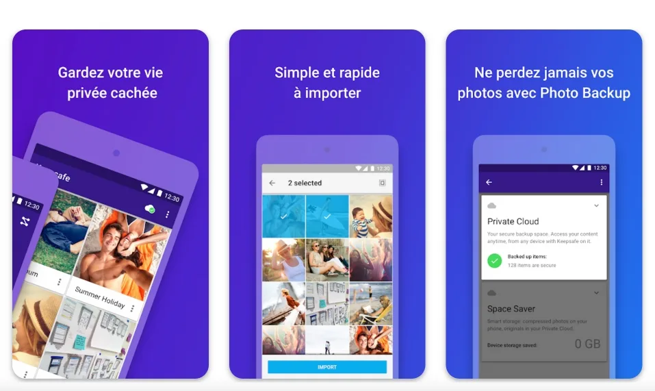 Keepsafe verouiller photos android