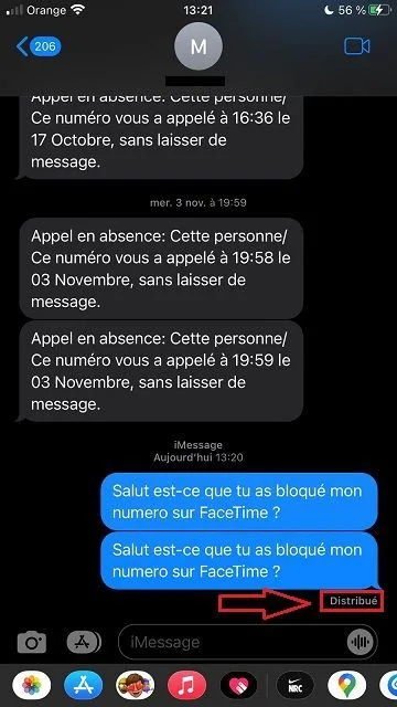 Sms distribue iphone