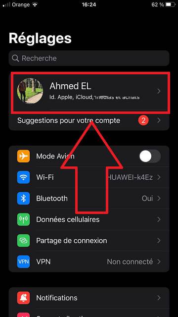 compte iphone regalges