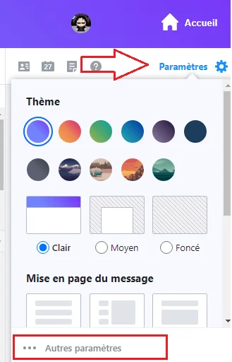 Yahoo autres parametres
