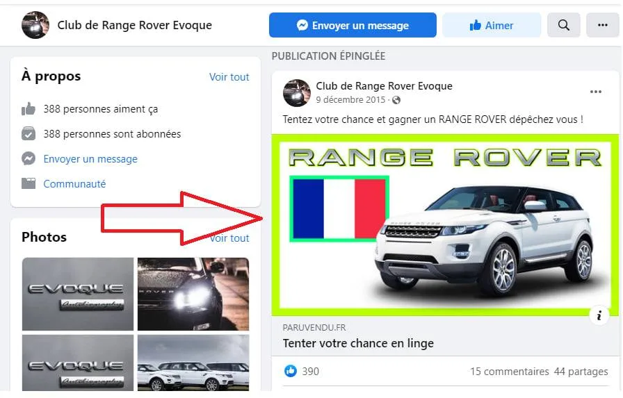 Evitez les fausses publications de jeux concours sur Facebook