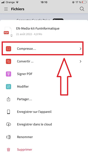 Compressr pdf iphone small pdf