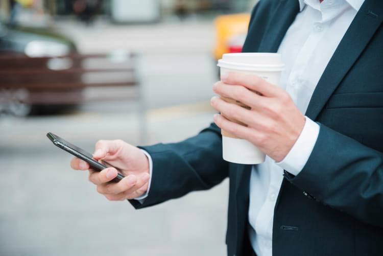 Interface d'une application de numéro virtuel sur smartphone