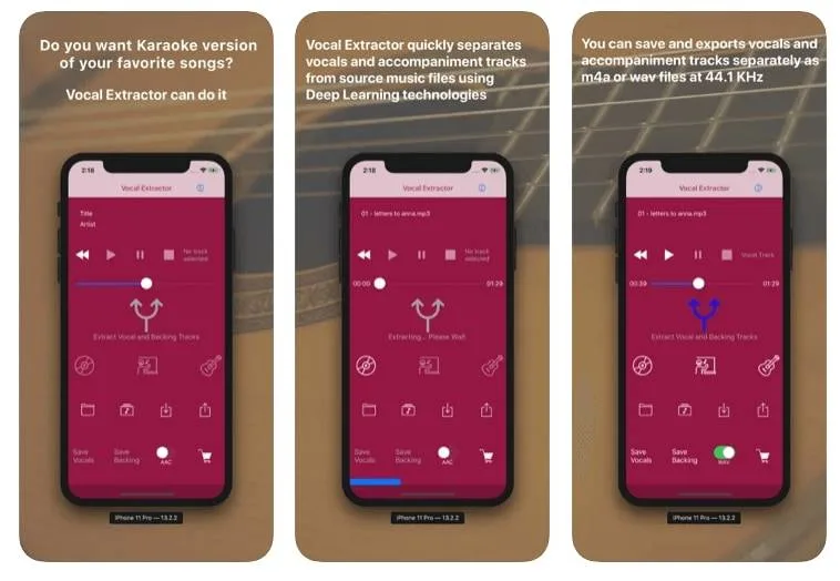 Enlever la voix d'une chanson iphone