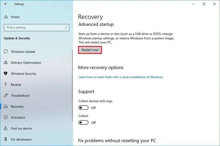 Recuperation windows