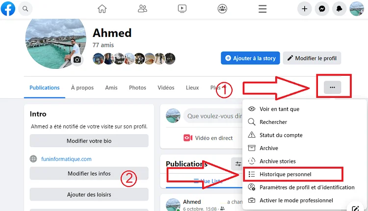 Historique personnel