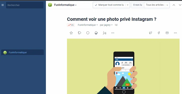 Inoreader flux rss 1