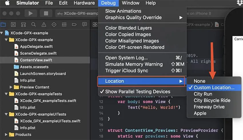 Xcode modifer localisation snapchat iphone