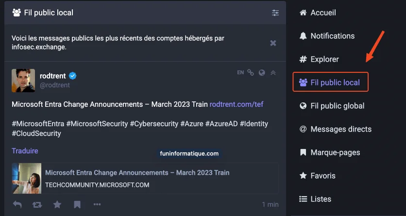 Fil public local mastodon