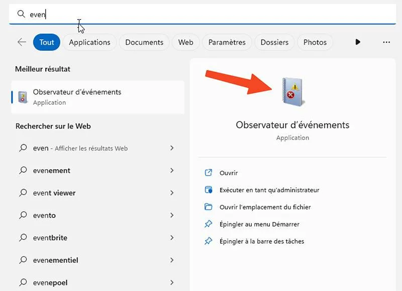 Observateur evenements
