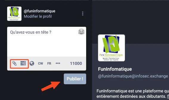Publier sur mastodon