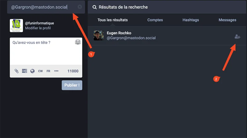 Suivre personne masdon