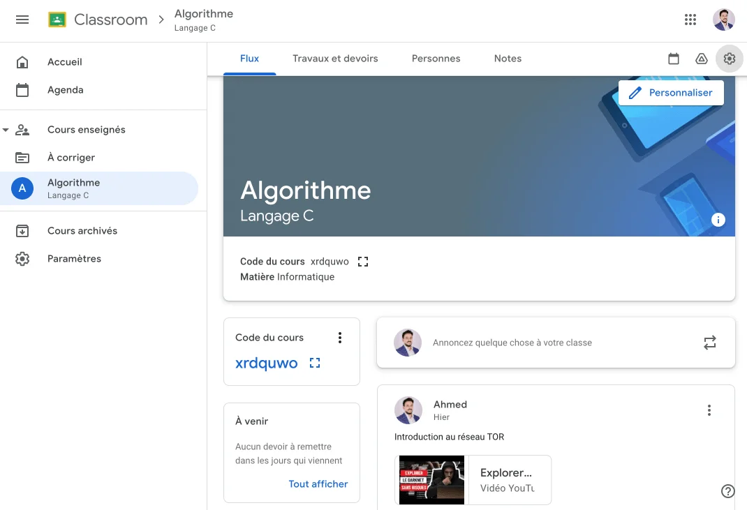 Google classroom