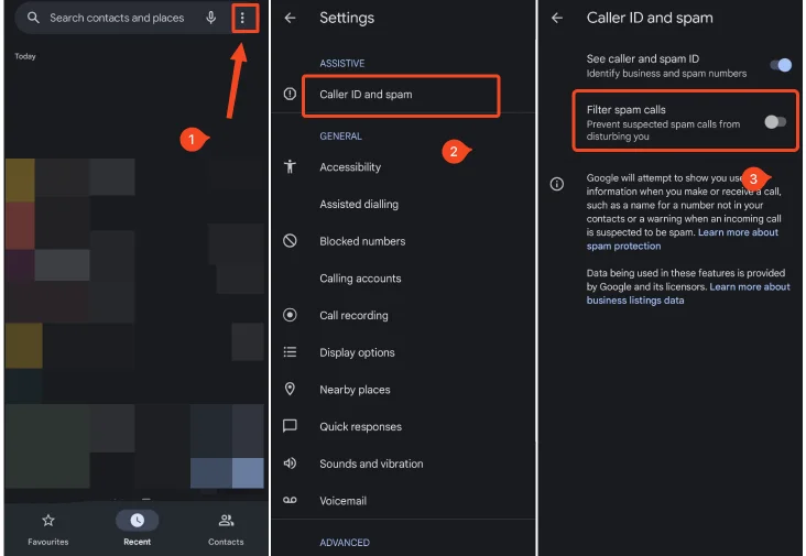 Bloquer appels spam android
